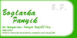 boglarka panyik business card